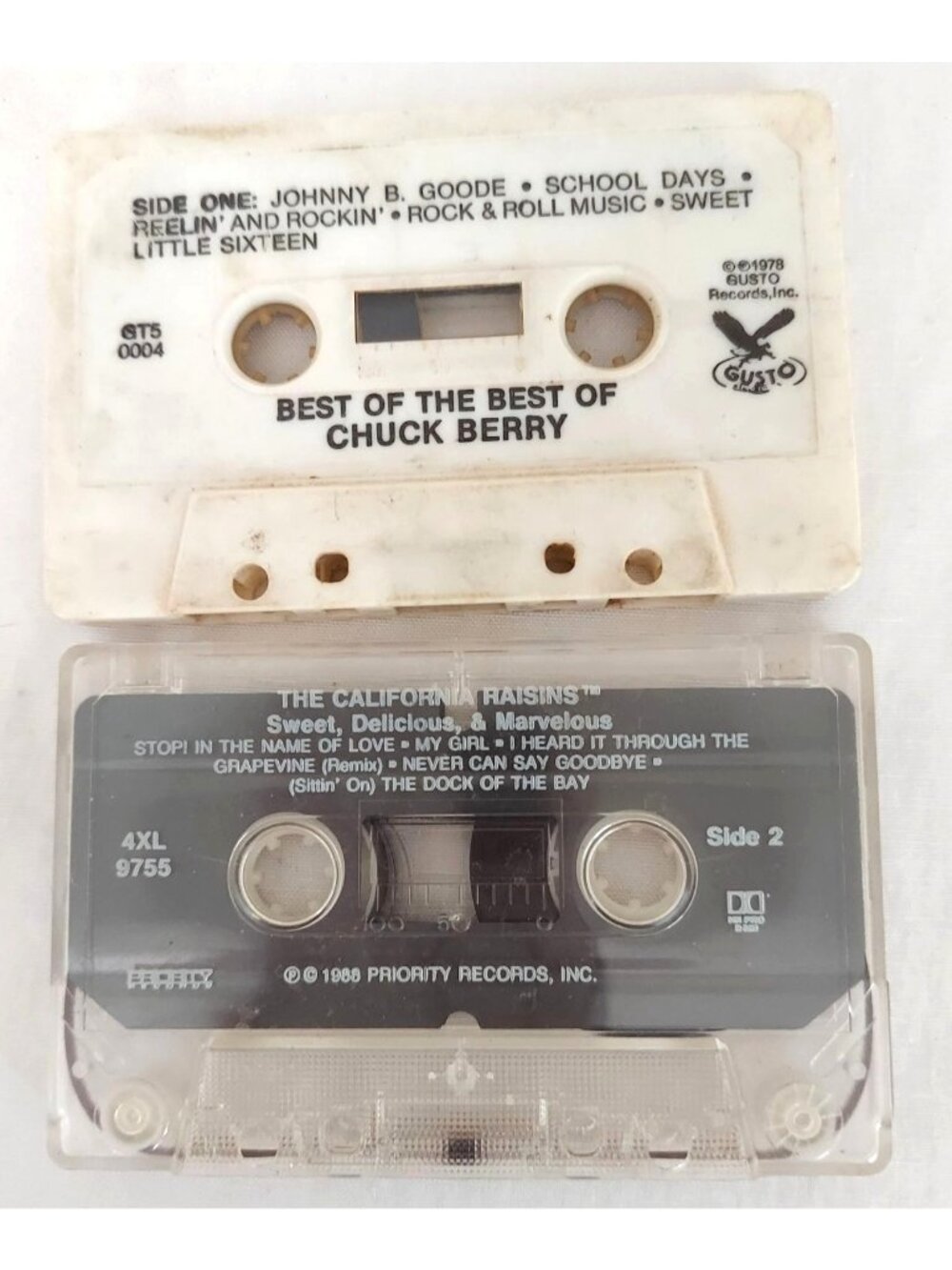 The California Raisins & Best Of The Best Of Chuck Berry Cassette Tape Lot